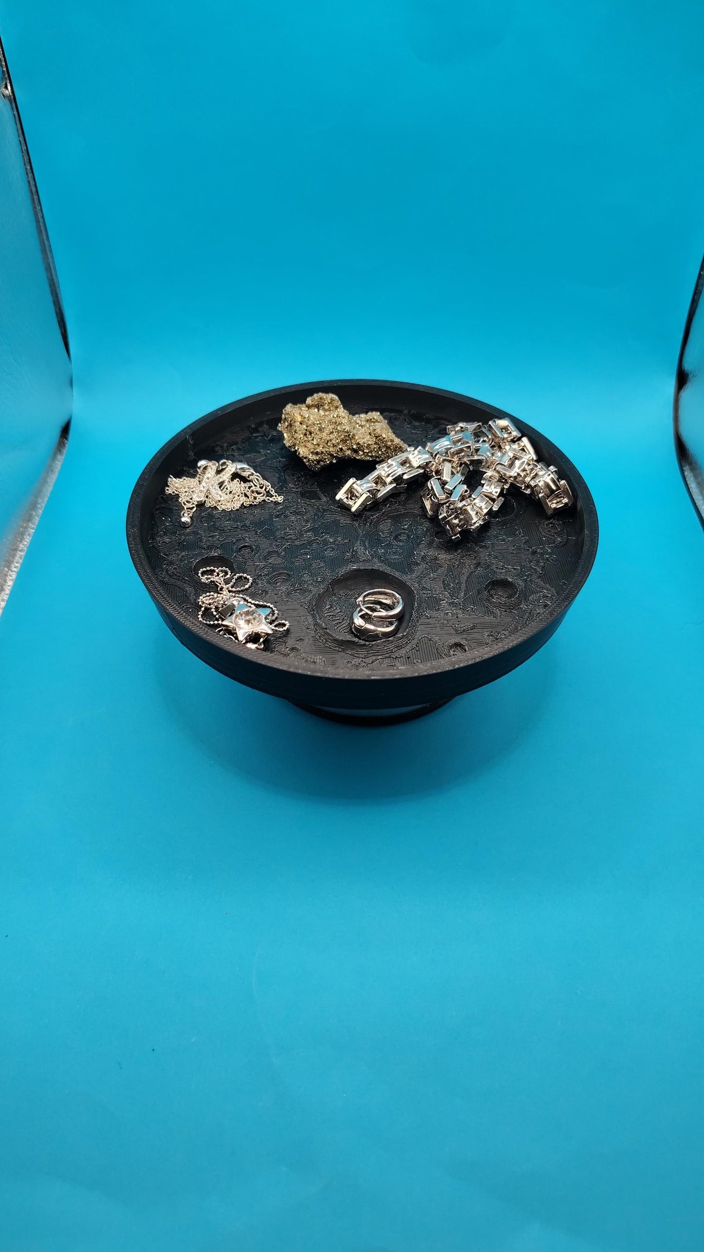 Silver Moon Jewelry Holder, Elegant Ring Dish Organizer