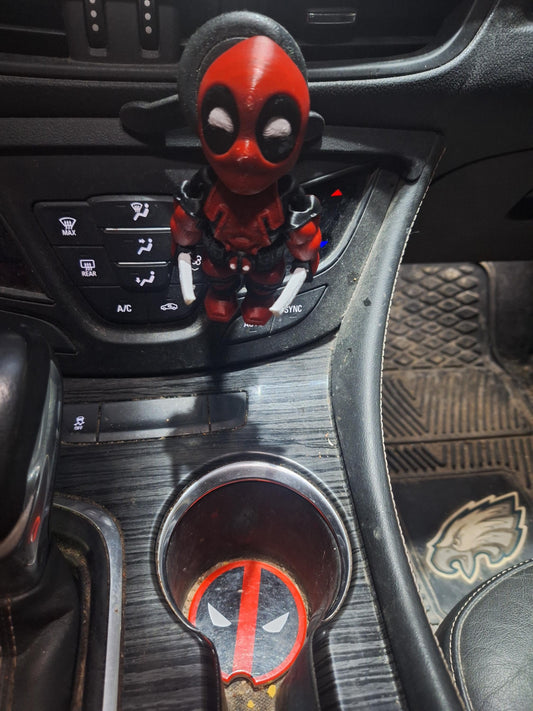 Deadpool Flexi Magnet & Car Coaster Set - Marvel Car Accessory