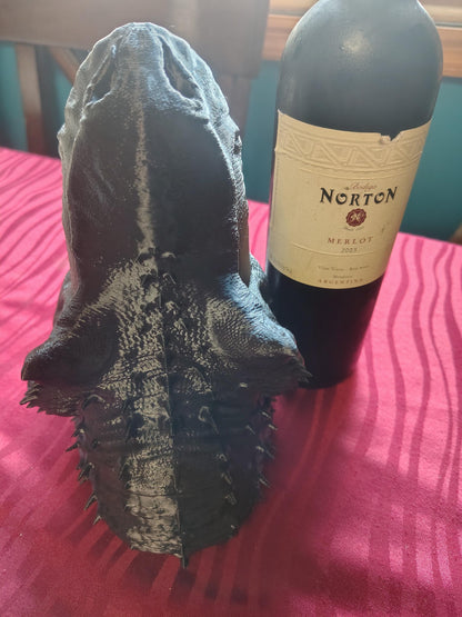3D Printed Dinosaur Wine Bottle Holder | Unique Bar Decor