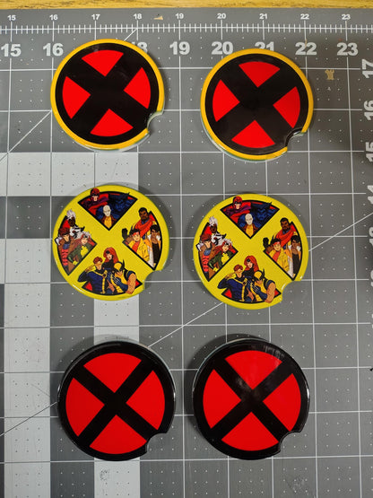 X-Men Logo 2-pk Ceramic Car coasters