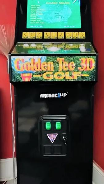 Golden Tee 3D Golf Arcade1up DELUXE J Panel Vinyl Sticker