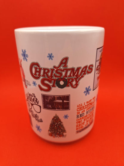 15oz A Christmas Story Coffee Mug 100% Dishwasher and Microwave Safe Sublimation Ink
