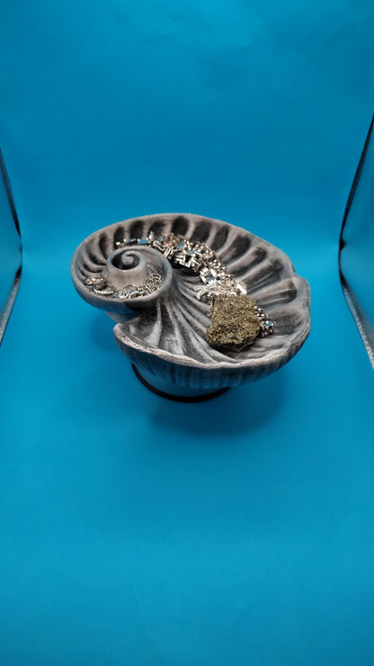 3D Printed Seashell Ring Holder, Nautical Home Decor