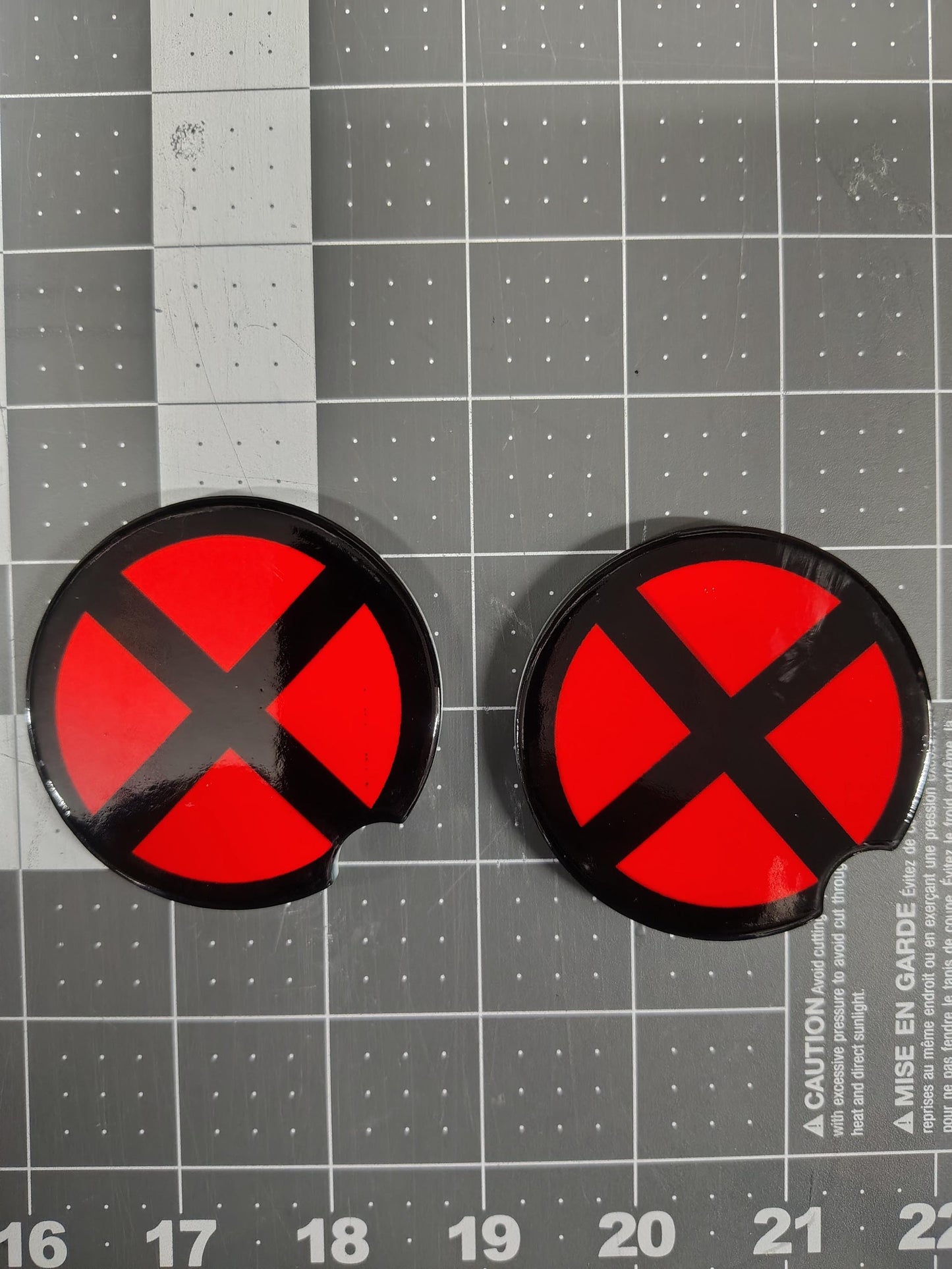 X-Men Logo 2-pk Ceramic Car coasters