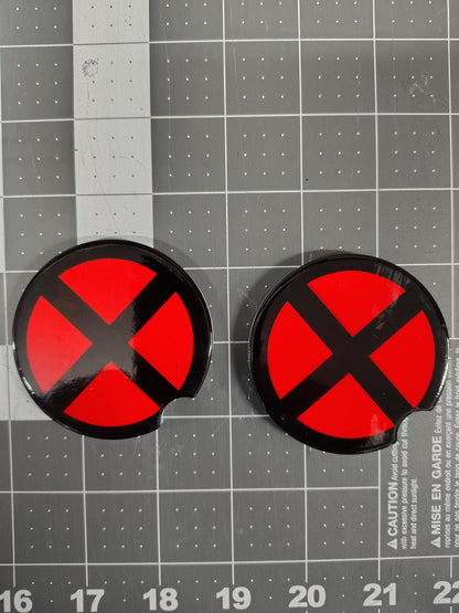 X-Men Logo 2-pk Ceramic Car coasters