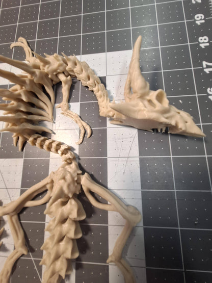 Articulated Bone Dragon Figurine 23 Inch | Poseable Skeleton Model for Collectors & Fantasy Decor