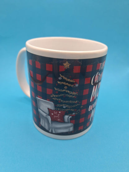 Christmas Movie Flannel Mug 11oz Coffee Mug 100% Dishwasher and Microwave Safe Sublimation Ink