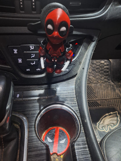 Deadpool Flexi Magnet & Car Coaster Set - Marvel Car Accessory
