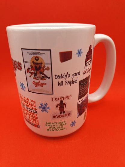 15oz A Christmas Story Coffee Mug 100% Dishwasher and Microwave Safe Sublimation Ink