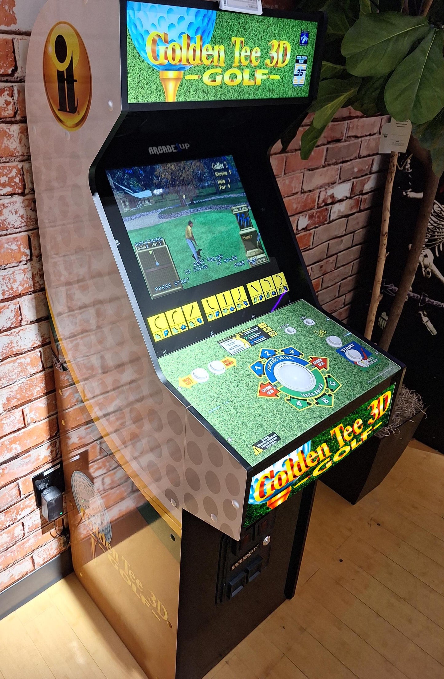 Golden Tee 3D Golf Arcade1up DELUXE J Panel Vinyl Sticker