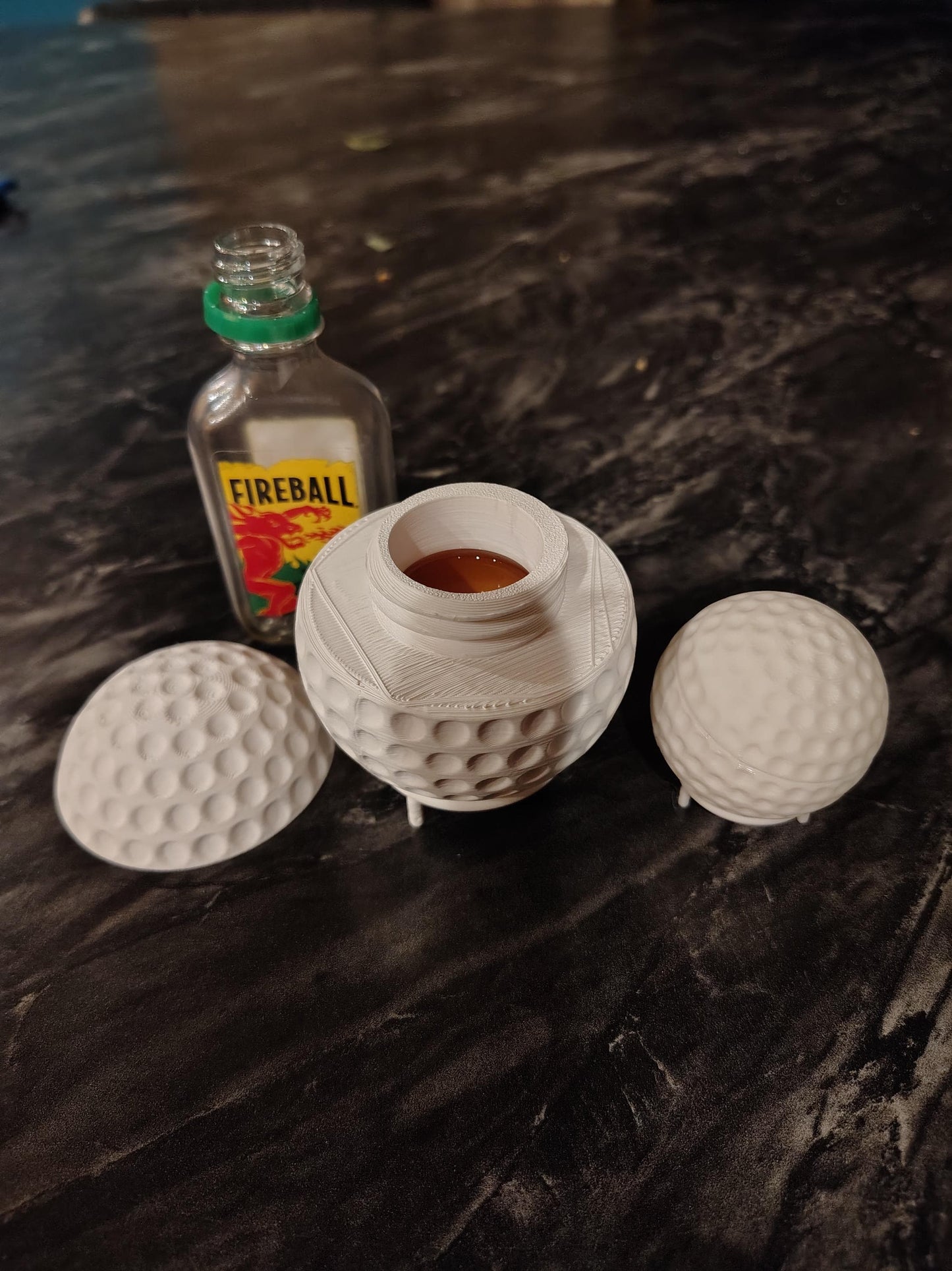 Large Drinkable Golf Ball Shot: Happy Gilmore Inspired, Food-Grade PLA (50ML)