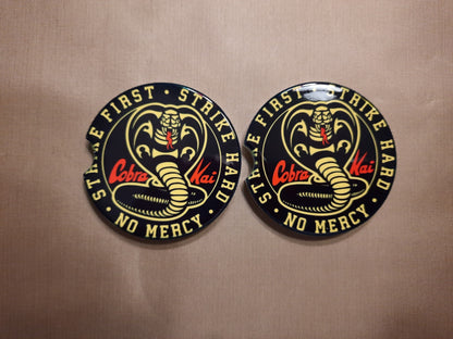 Cobra Kai Car Coasters: Ceramic Drink Coasters, 2-PK