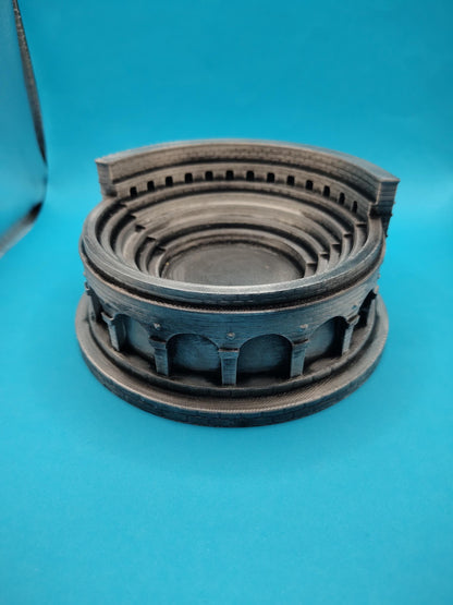 3D Printed Colosseum Jewelry Ring Holder, Roman Decor