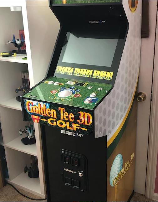 Golden Tee 3D Golf Arcade1up DELUXE J Panel Vinyl Sticker