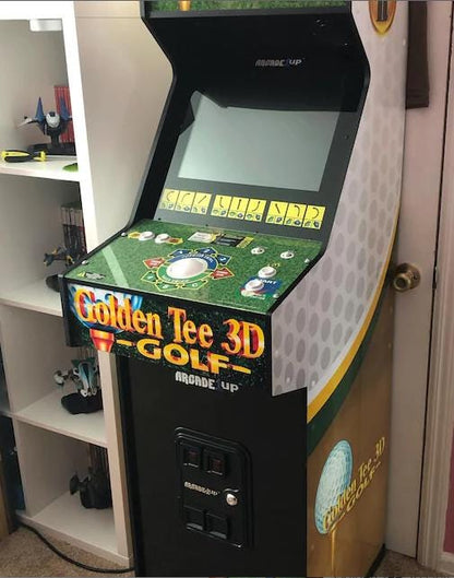 Golden Tee 3D Golf Arcade1up DELUXE J Panel Vinyl Sticker