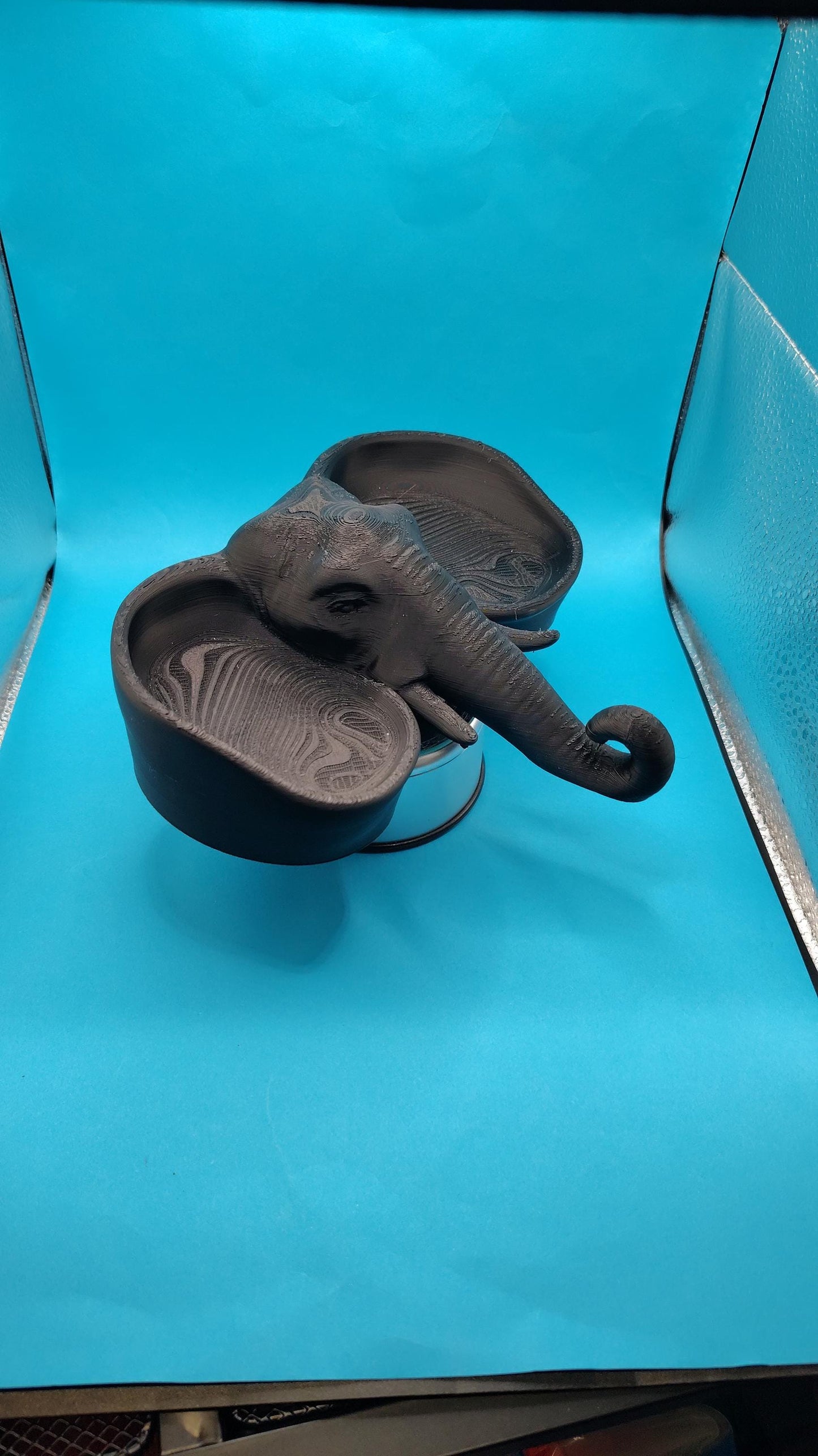 3D Printed Elephant Jewelry Holder, Animal Ring Organizer