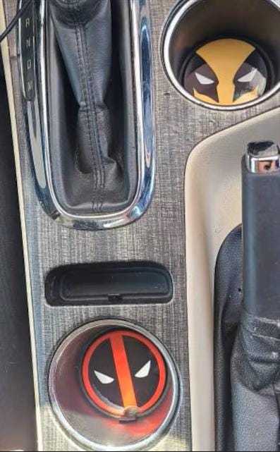 Deadpool & Wolverine Car Coasters, Marvel Fan Gift (2-PK)