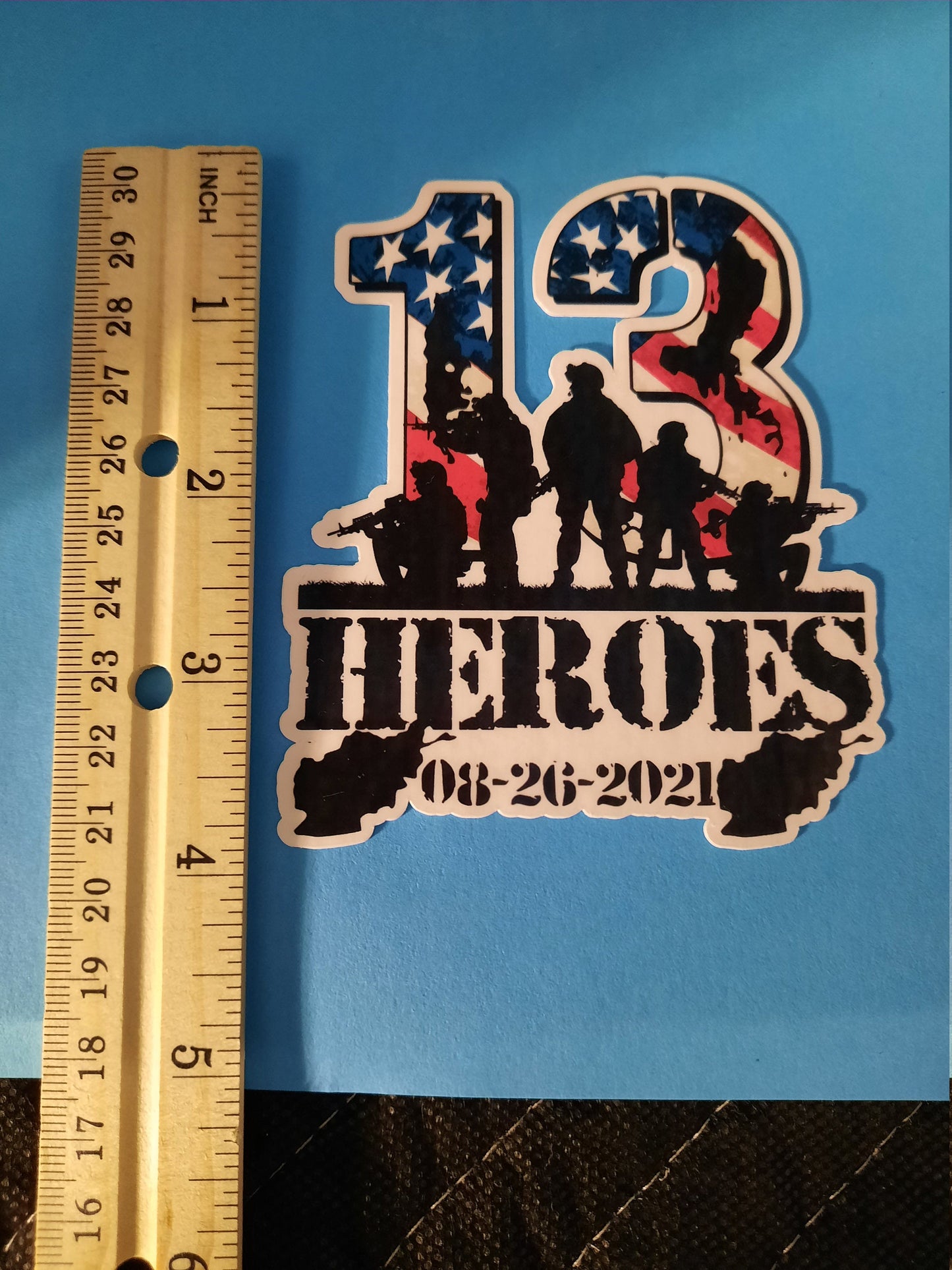 13 Heroes Tribute Afghanistan Vinyl Sticker Waterproof