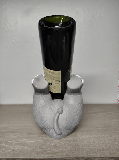 Elephant Wine Bottle Holder: Unique Home Bar Decor - 3D Printed