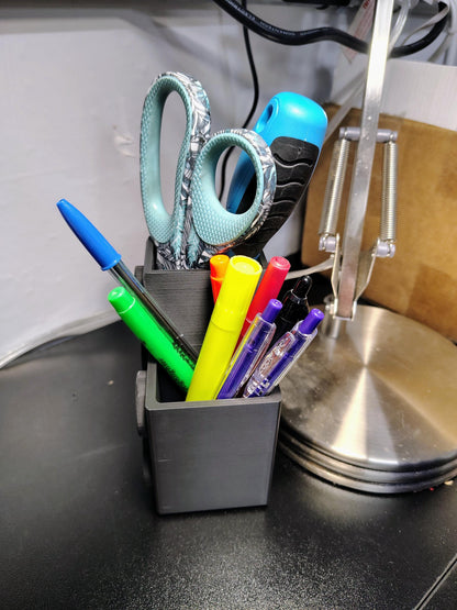 Lego-Inspired Desk Organizer, Pen and Marker Holder, Office Decor