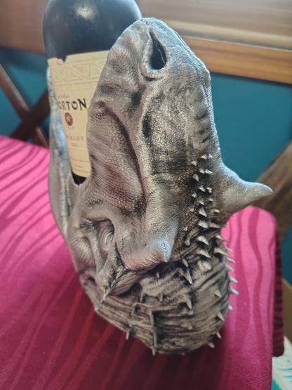 3D Printed Dinosaur Wine Bottle Holder | Unique Bar Decor
