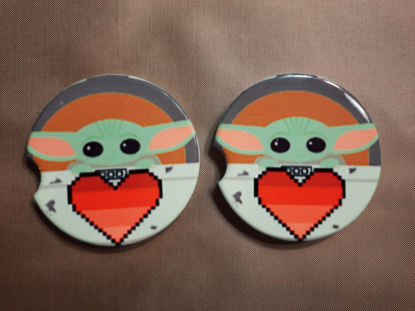 Baby Yoda (Grogu) 2-pk Ceramic Car coasters