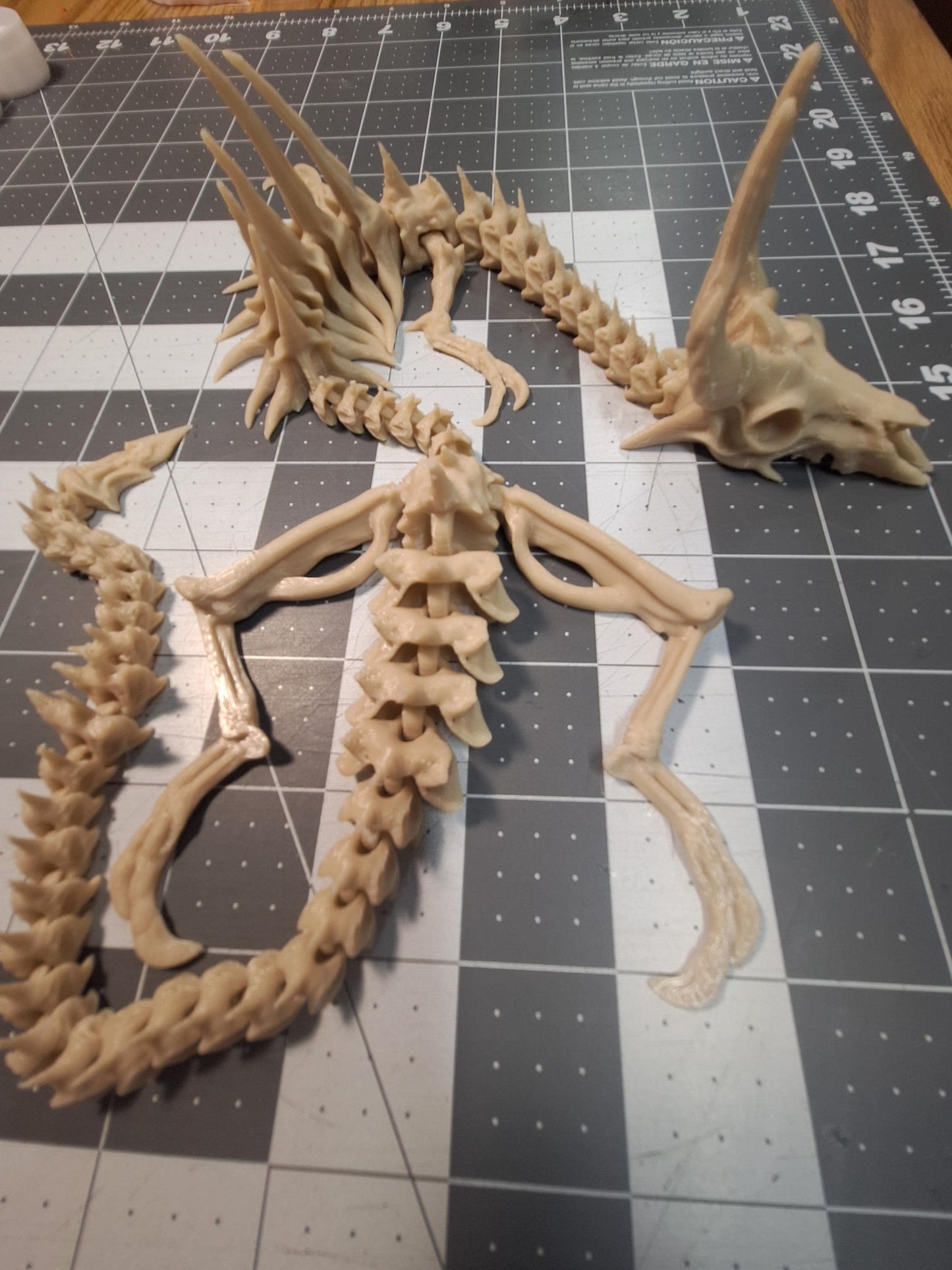 Articulated Bone Dragon Figurine 23 Inch | Poseable Skeleton Model for Collectors & Fantasy Decor