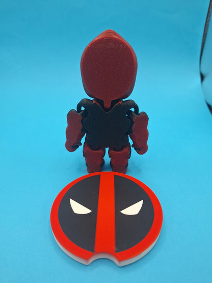 Deadpool Flexi Magnet & Car Coaster Set - Marvel Car Accessory
