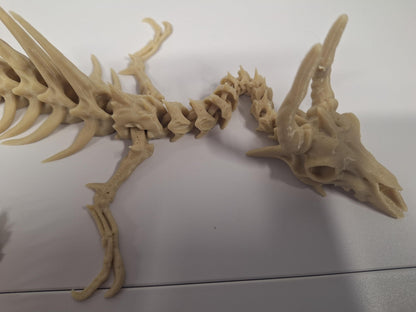 Articulated Bone Dragon Figurine 23 Inch | Poseable Skeleton Model for Collectors & Fantasy Decor