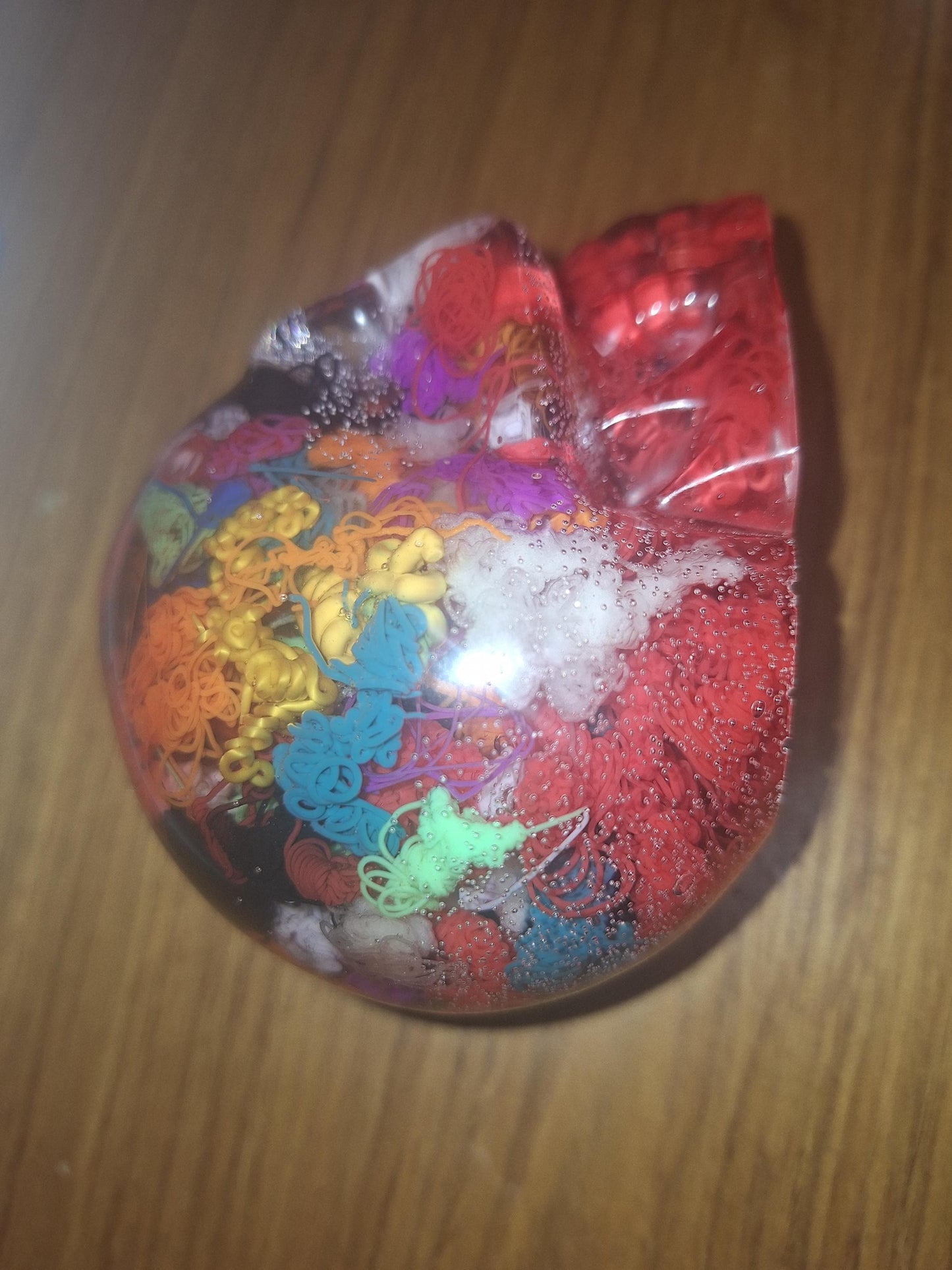 3D Printed Skull Paperweight: Resin Filament 'Printer Poop' Art