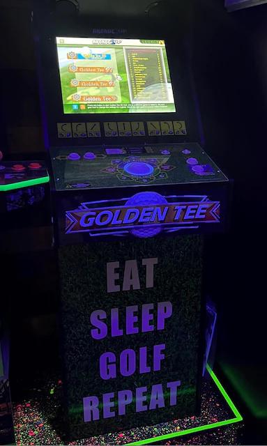 Golden Tee 3D Golf Arcade1up DELUXE J Panel Vinyl Sticker