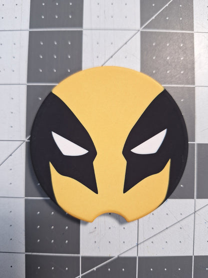 Deadpool & Wolverine Car Coasters, Marvel Fan Gift (2-PK)