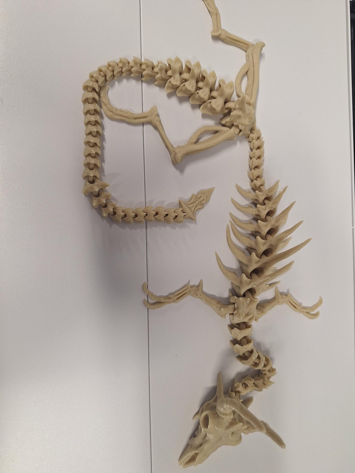 Articulated Bone Dragon Figurine 23 Inch | Poseable Skeleton Model for Collectors & Fantasy Decor