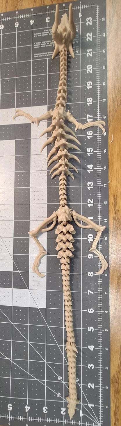 Articulated Bone Dragon Figurine 23 Inch | Poseable Skeleton Model for Collectors & Fantasy Decor