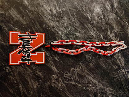 Huskers Hype Chain | Nebraska Cornhuskers Fan Jewelry | College Team Spirit Accessories | Gift for Husker Fans