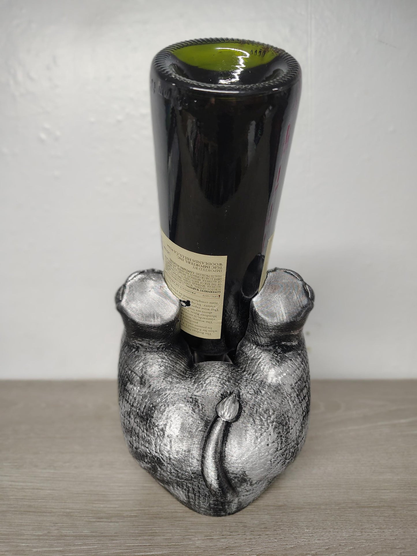 Elephant Wine Bottle Holder: Unique Home Bar Decor - 3D Printed