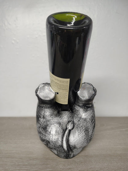 Elephant Wine Bottle Holder: Unique Home Bar Decor - 3D Printed