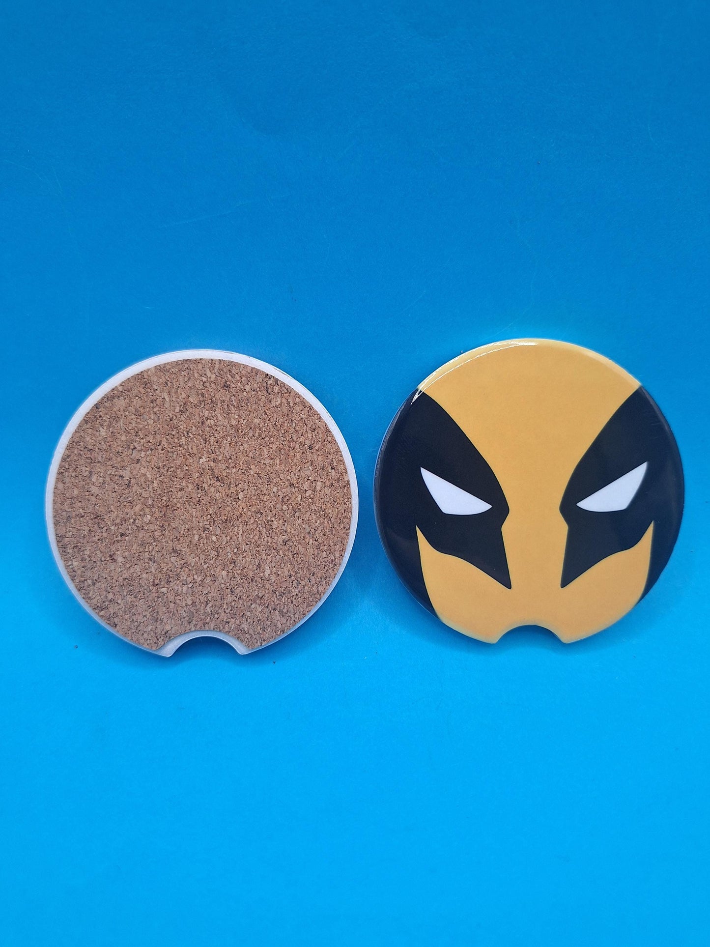 Deadpool & Wolverine Car Coasters, Marvel Fan Gift (2-PK)